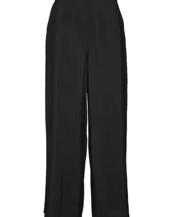 Pantaloni dama,  negru, viscoza 83%