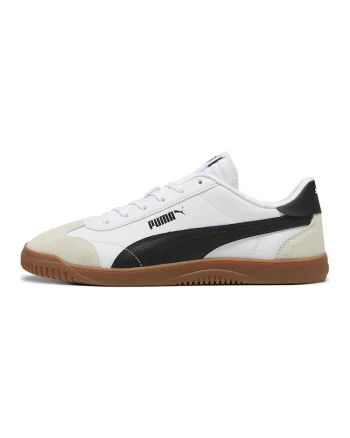 Pantofi sport cu detalii din piele Club 5v5, Alb/Negru/Bej