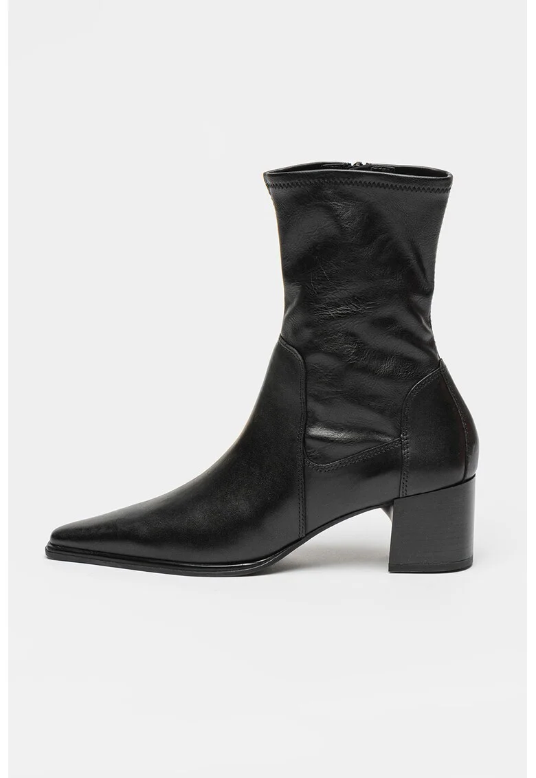 Botine cu varf ascutit Giselle, Negru