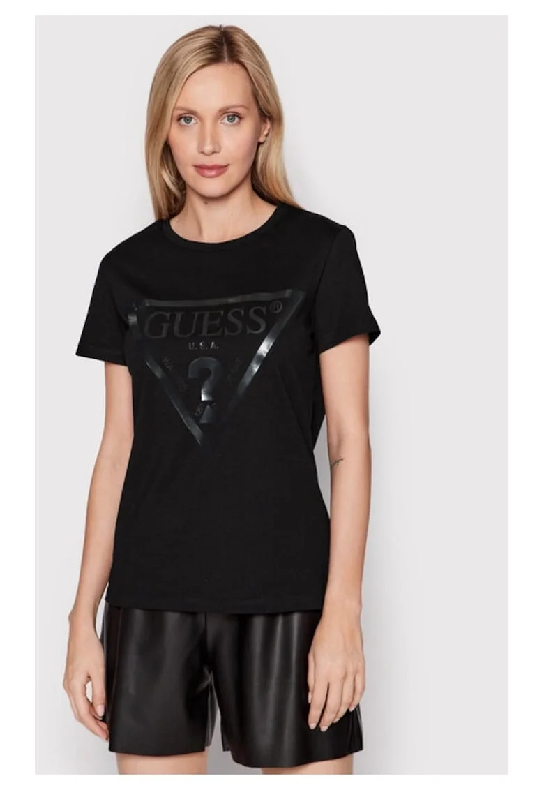 Tricou dama,  769171, Negru, Bumbac, Negru