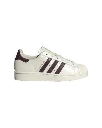 Pantofi sport din piele Superstar II, Visiniu/Alb fildes