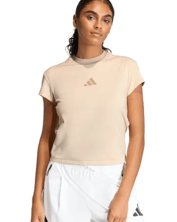 Tricou cu decolteu la baza gatului Z.N.E, Bej deschis