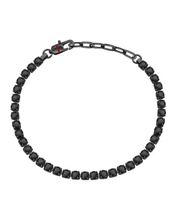 Bratara de otel inoxidabil cu zirconia, Negru