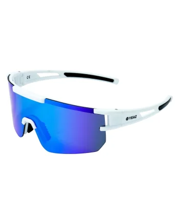 Ochelari de soare wrap unisex cu lentile oglinda Sunspark, Albastru