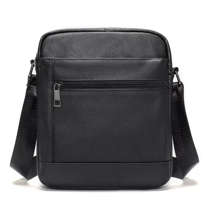 Geanta de umar pentru barbati Mateo GT1819, piele naturala, negru