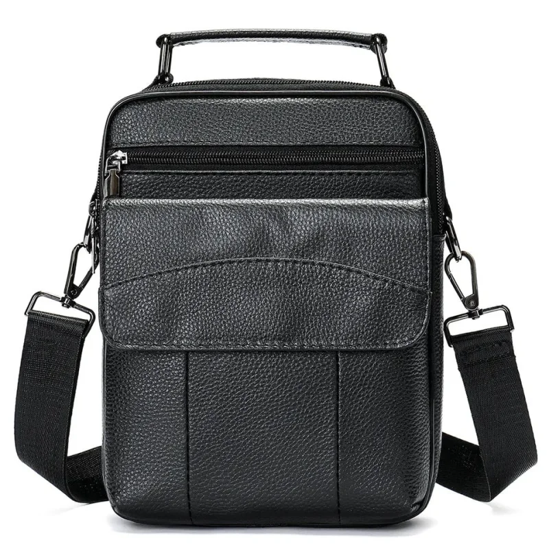 Geanta barbati, Boris GT2244, piele naturala, Negru