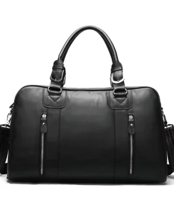 Geanta de calatorie unisex, Arion GT3280, piele naturala, Negru