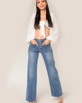 Blugi Dama Evazati Nina Carter Albastri P139-5 M7