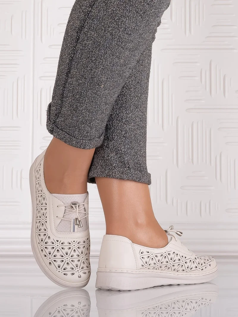Pantofi casual Bej dama din Piele Ecologica Sorata