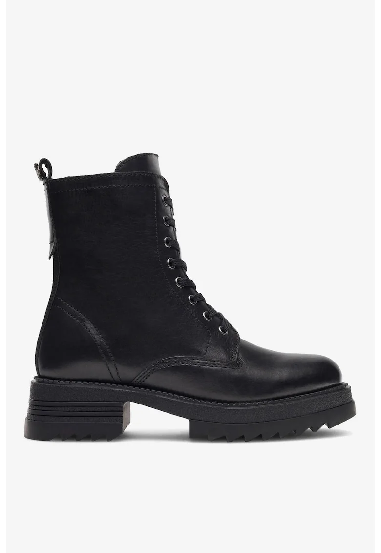 Ghete dama  5904862947471, Piele naturala, Negru