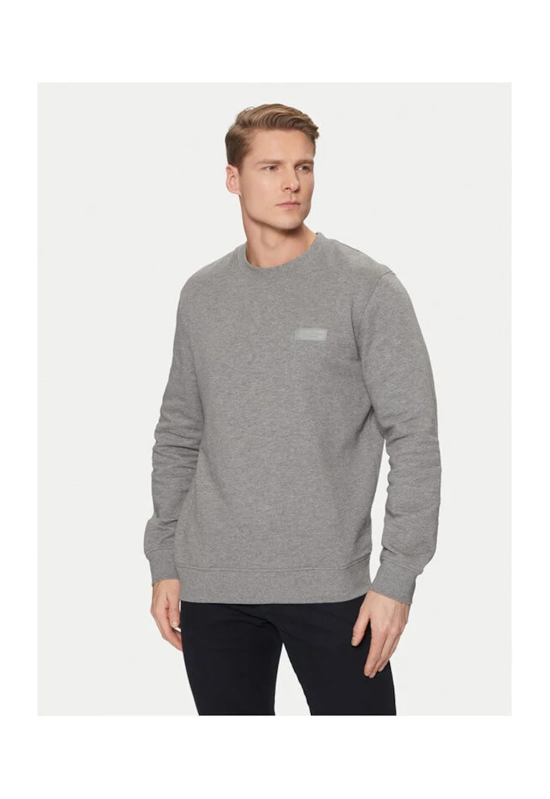 Bluza barbati,  304826788, Bumbac organic, Gri, Gri