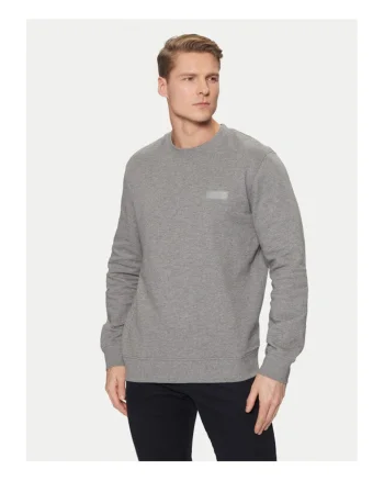 Bluza barbati,  304826788, Bumbac organic, Gri, Gri