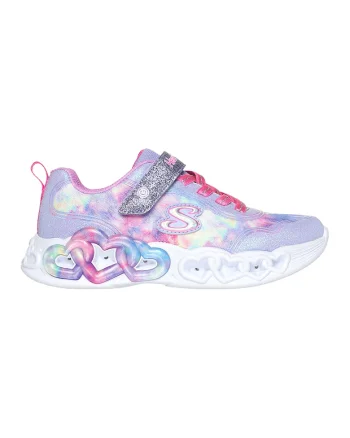 Pantofi sport cu velcro si LED-uri, Multicolor