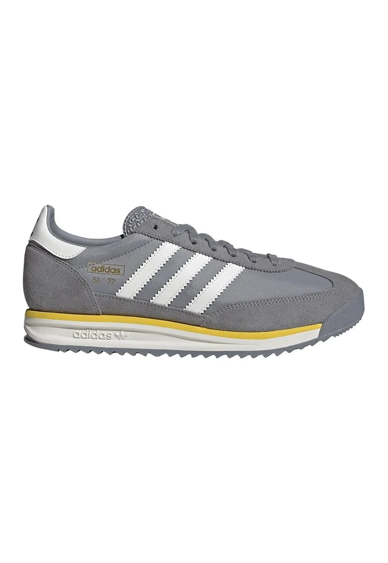 Pantofi sport SL 72 RS de piele intoarsa cu insertii textile, Portocaliu mandarina/Alb optic/Gri inchis