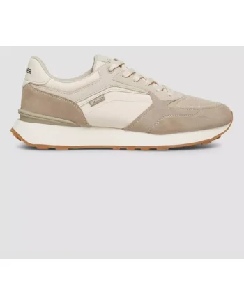 Sneakers casual barbati cu siret, Bej, Bej