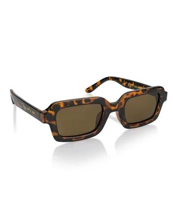 Ochelari de soare unisex dreptunghiulari polarizati, Negru/Portocaliu