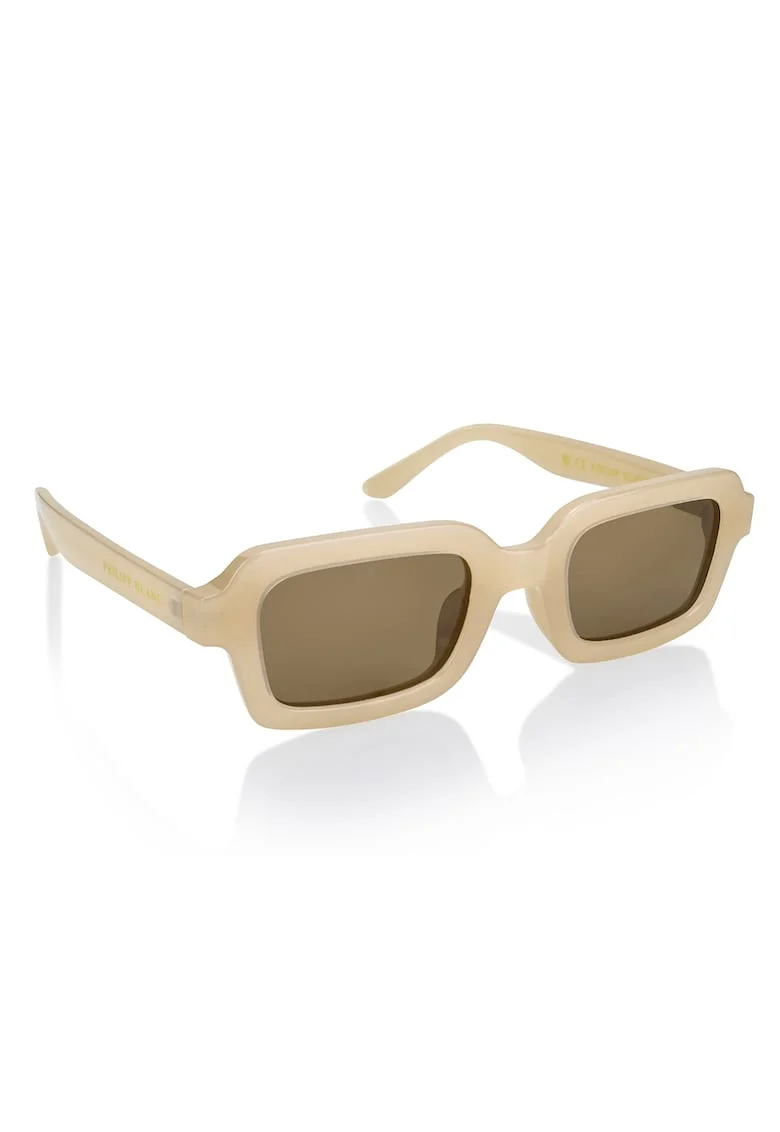 Ochelari de soare unisex dreptunghiulari polarizati, Maro nisip
