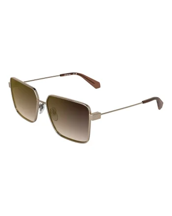 Ochelari de soare patrati cu lentile in degrade, Maro/Bronz