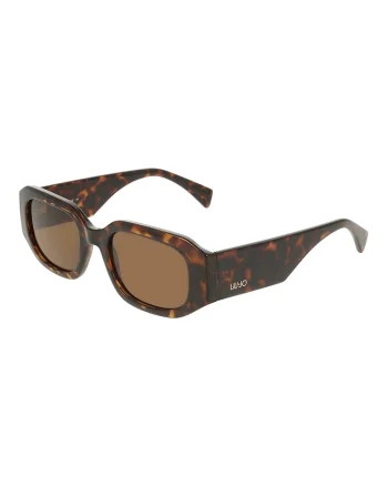 Ochelari de soare hexagonali cu lentile uni, Maro/Portocaliu