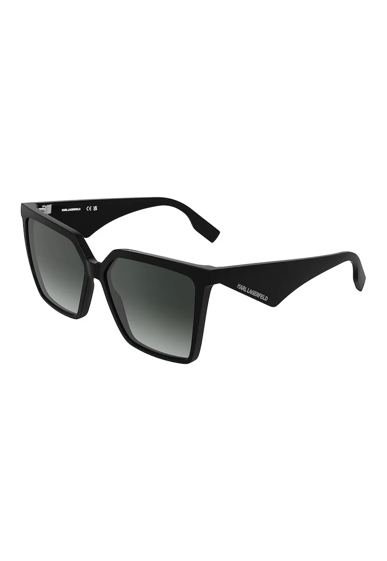 Ochelari de soare patrati cu lentile in degrade, Negru