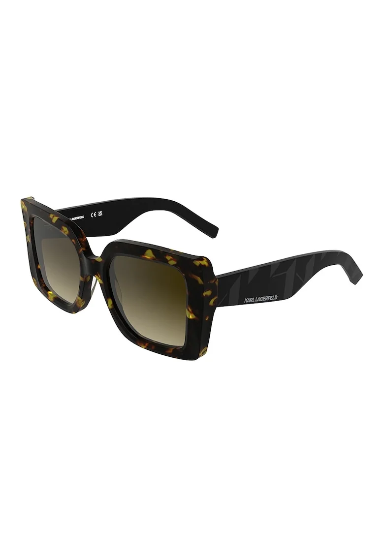 Ochelari de soare patrati cu lentile in degrade, Negru