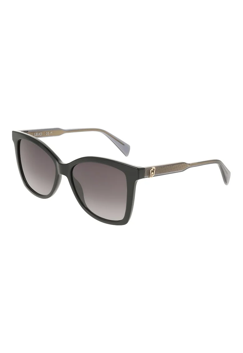 Ochelari de soare butterfly cu lentile in degrade, Negru/Grej