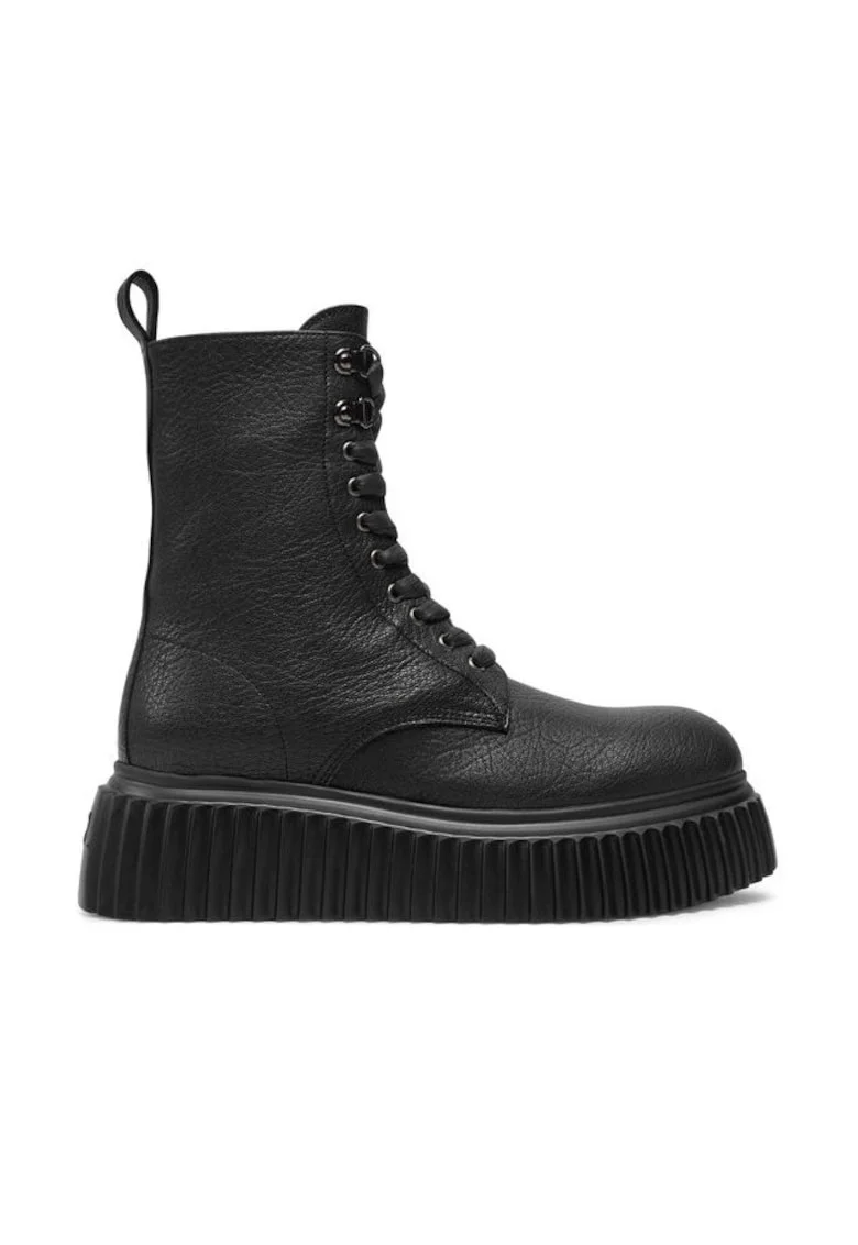 Ghete dama  304339295, Piele naturala, Negru, Negru