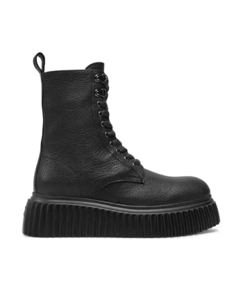 Ghete dama  304339295, Piele naturala, Negru, Negru