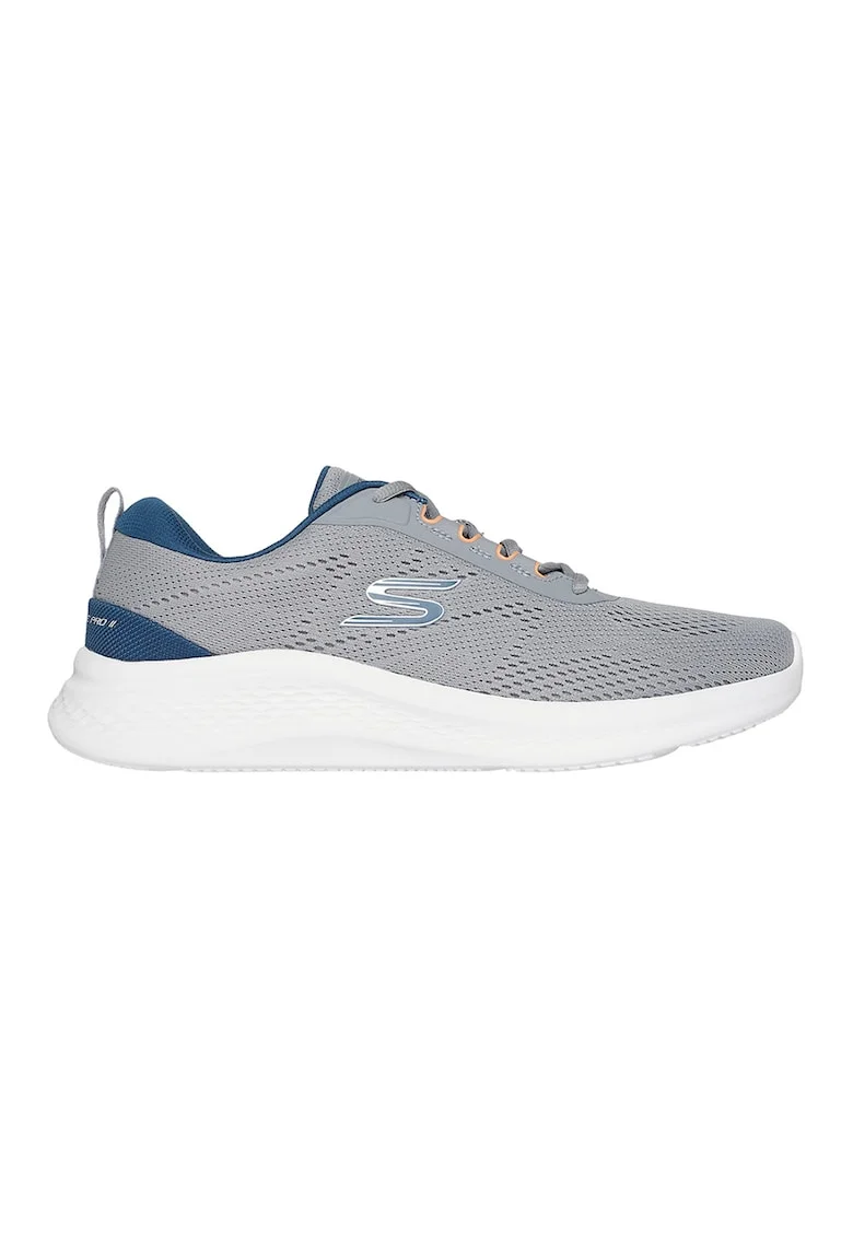 Pantofi sport din material textil Skech-Lite Pro 2.0 Berrix, Albastru inchis/Gri cenusiu