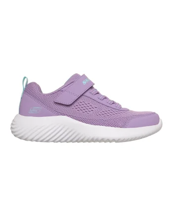 Pantofi sport de plasa cu velcro Bounder Free And Easy, Albastru aquamarin/Lila
