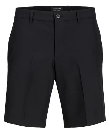 Pantaloni scurti barbati Jack Jones, 12271357, Poliester reciclat/Poliester, Bej, Negru