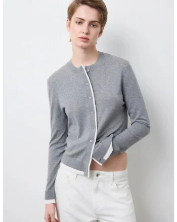 Cardigan din amestesc de lana, Gri