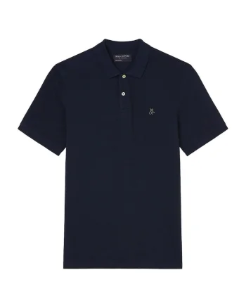 Tricou polo din bumbac, Albastru inchis