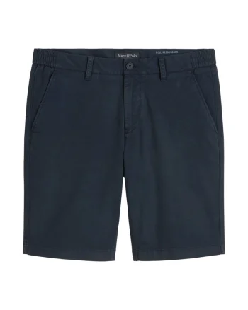 Pantaloni chino scurti din amestec de bumbac, Albastru inchis