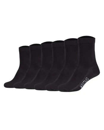 Set de sosete din amestec de bumbac - 6 perechi, Negru
