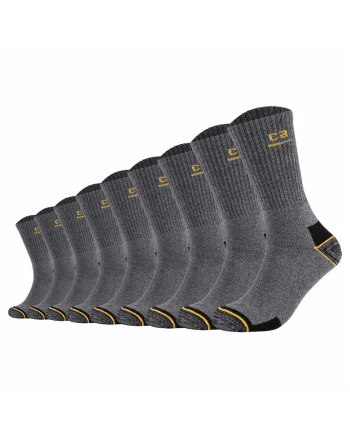 Set de sosete lungi cu model unisex - 9 perechi, Gri inchis