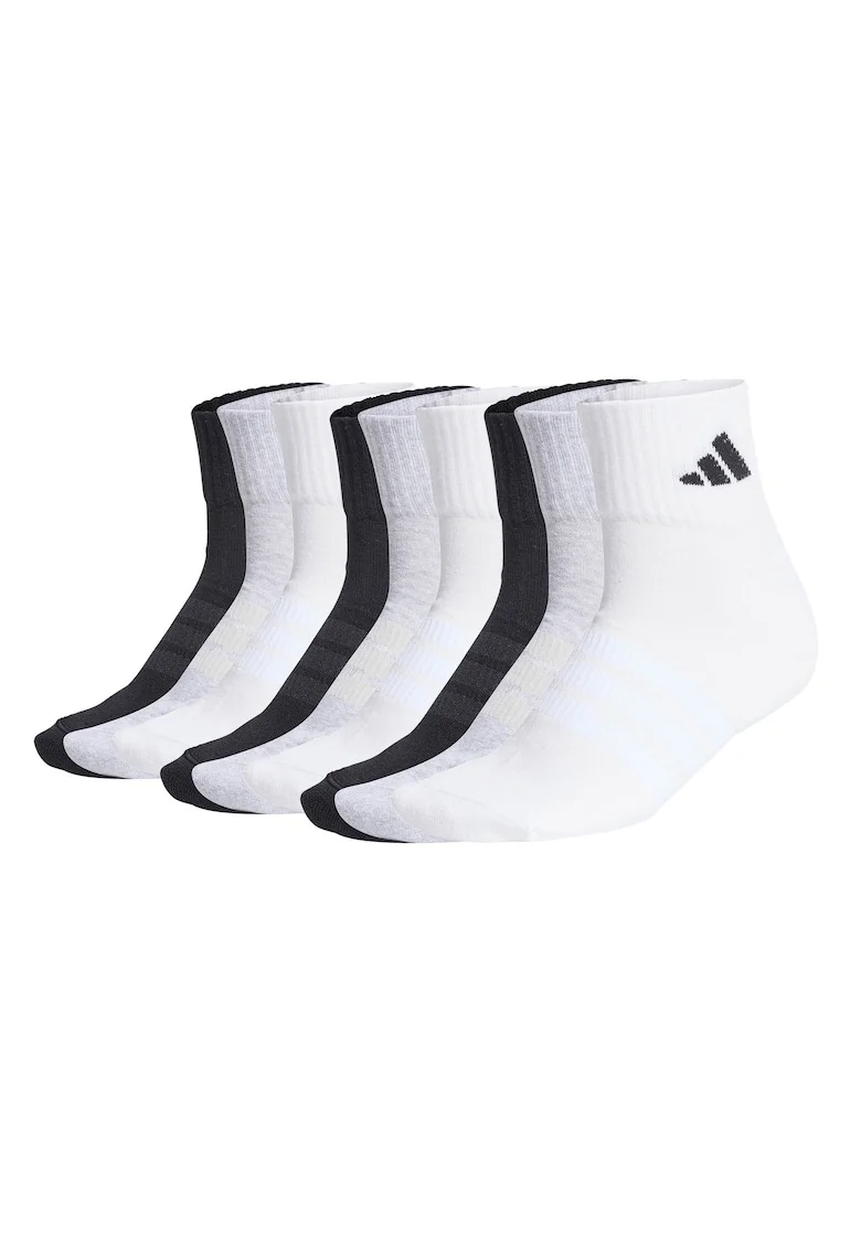 Set de sosete unisex - 9 perechi, Alb/Negru/Gri