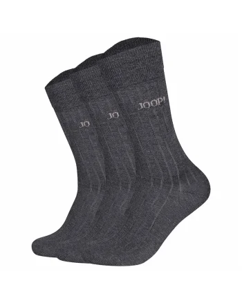 Set de sosete lungi unisex din amestec de bumbac - 3 perechi, Gri inchis