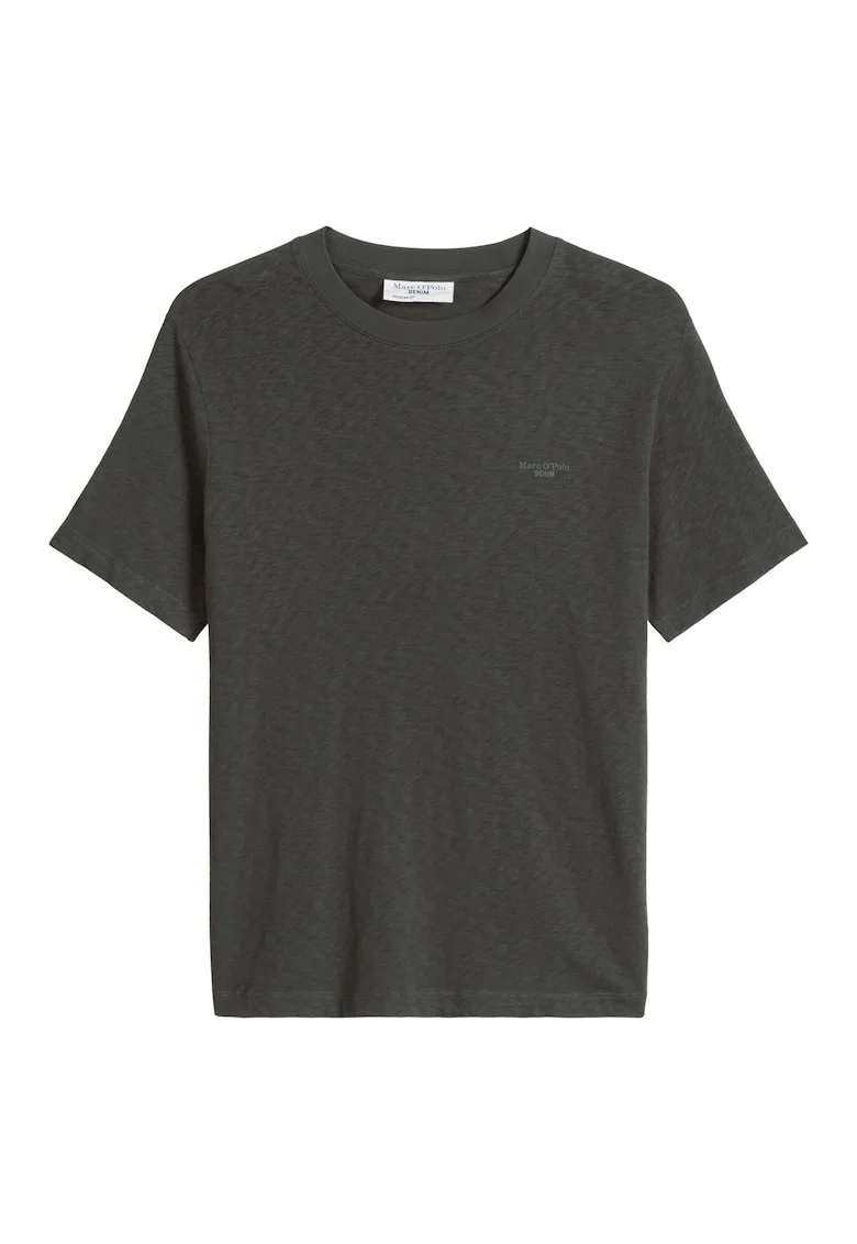 Marc O'Polo, Tricou regular fit din bumbac organic, Gri inchis