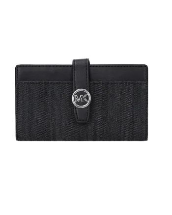 Portofel  din piele F85588 Negru 15.5 x 9 x 2 cm