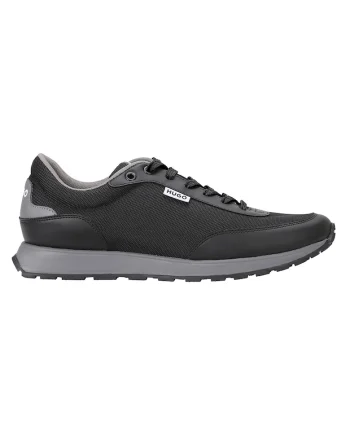 Pantofi sport cu siret Icelin Runn, Negru