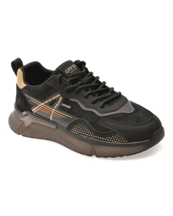 Pantofi sport GRYXX negri, 5568, din piele ecologica
