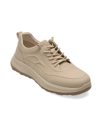 Pantofi sport EPICA gri, T2530, din piele naturala