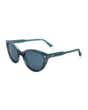 Ochelari de soare cat-eye cu lentile polarizate, Albastru petrol