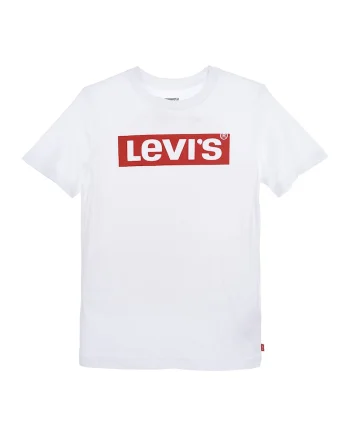 Tricou cu decolteu la baza gatului si imprimeu logo, Rosu/Alb