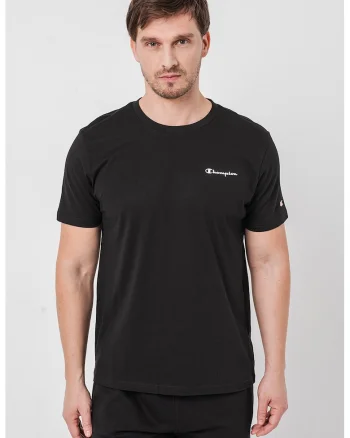 Tricou din bumbac cu detalii logo Basic, Negru