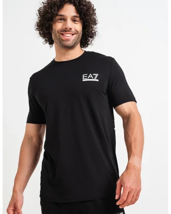 Tricou cu decolteu la baza gatului si imprimeu pe partea din spate