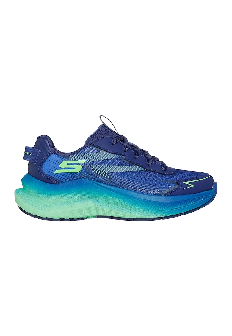 Pantofi sport din material textil cu garnituri din material sintetic Max Cushioning Ascender, Verde deschis/Albastru