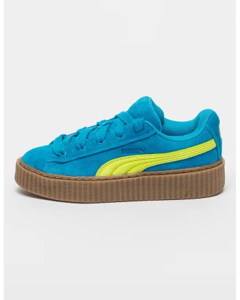 Pantofi sport de piele si piele intoarsa Creeper Phatty, Albastru