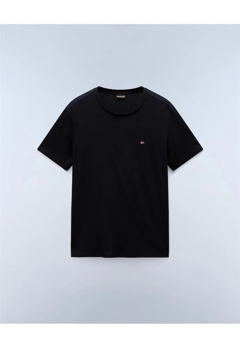 Tricou din bumbac cu detaliu logo brodat Salis